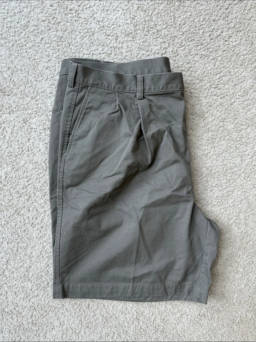 Haggar Men's Olive Cotton Shorts